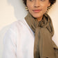 Tan Linen Scarf – Noah by OrganoLinen