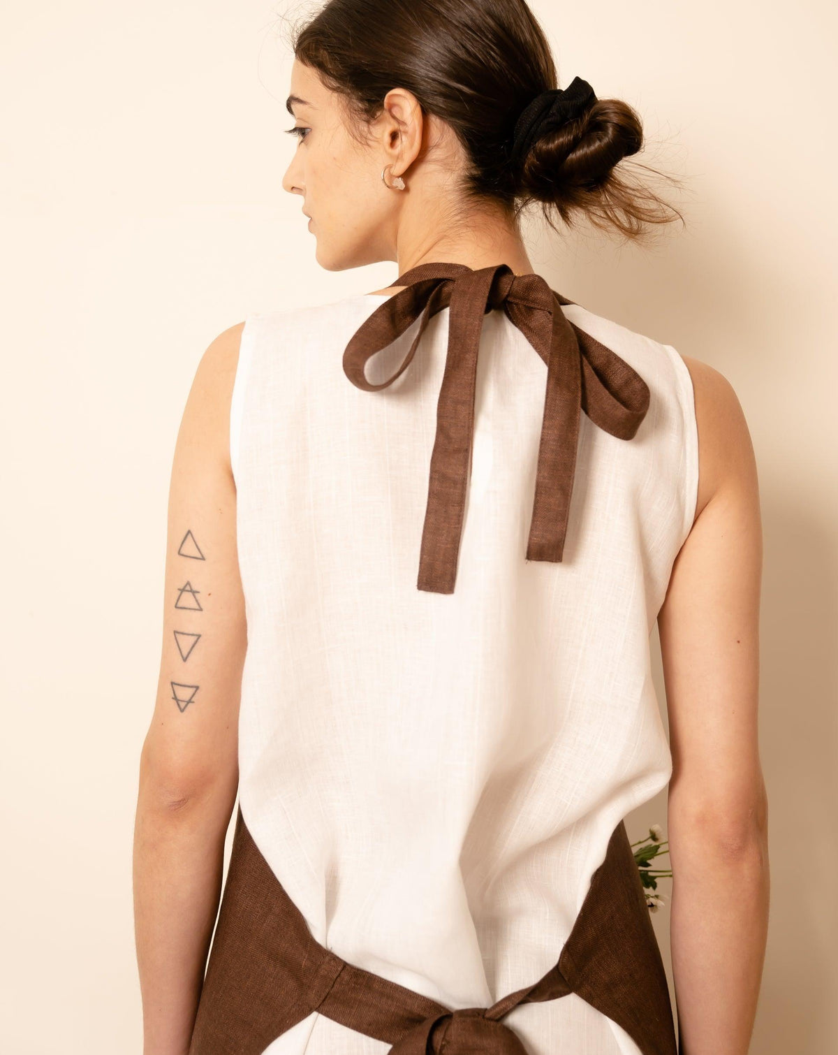 Pure Linen Apron Lily by OrganoLinen